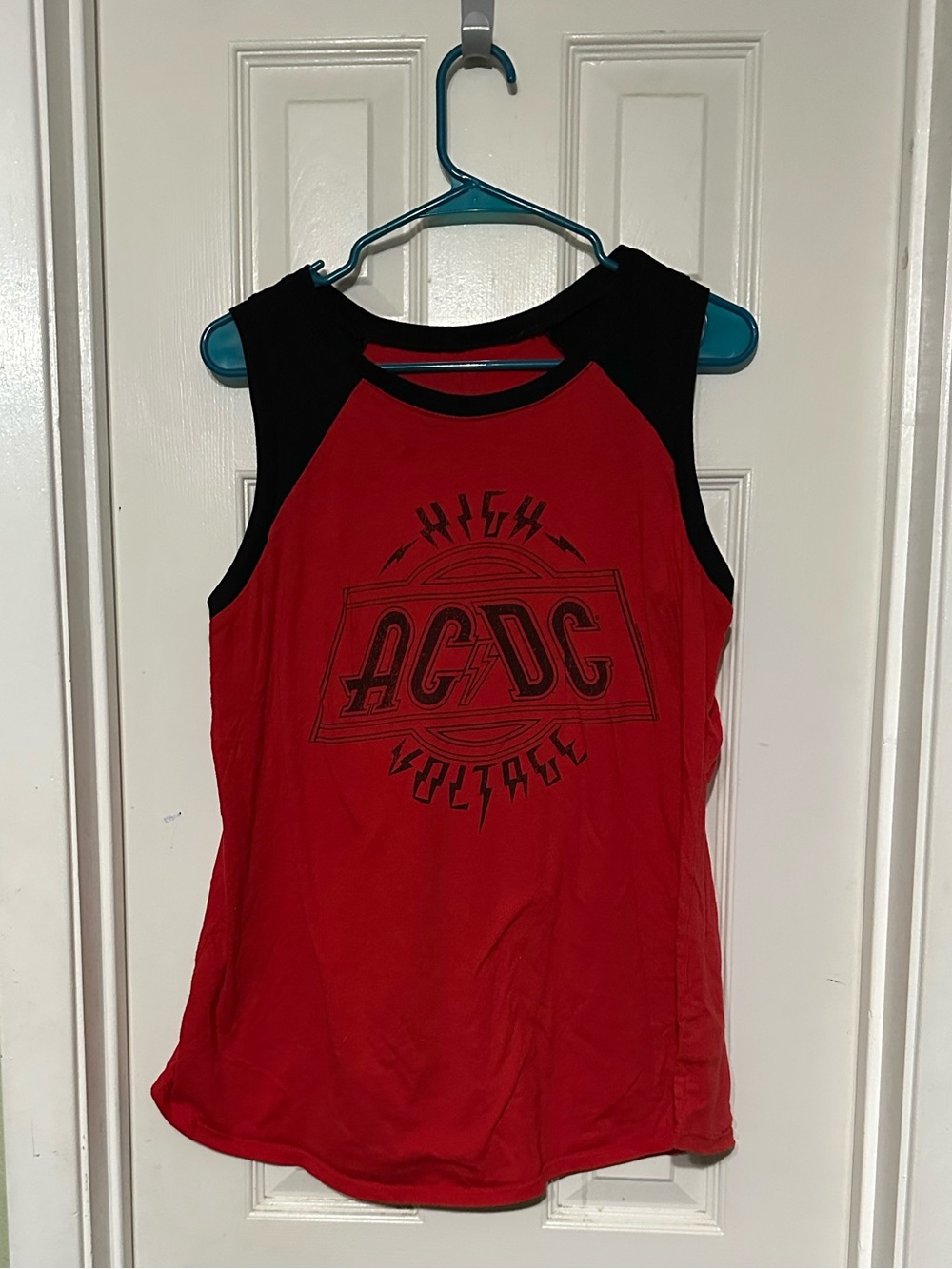 torrid Red and Black AC/DC Graphic Tank Top